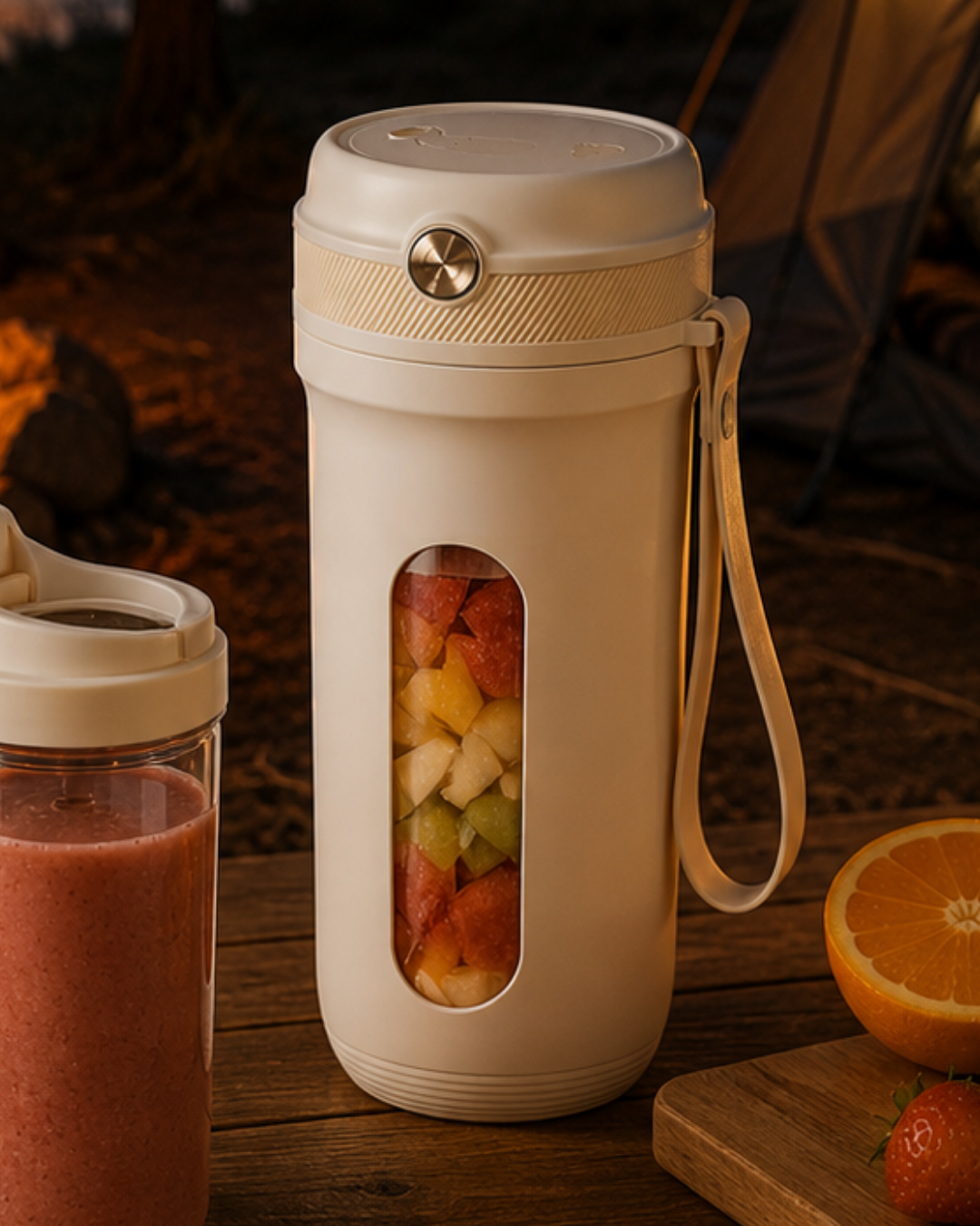 Kablosuz Taşınabilir Blender Güçlü Motorlu Meyve Sıkıcı ve Smoothie Hazırlayıcı - Lisinya