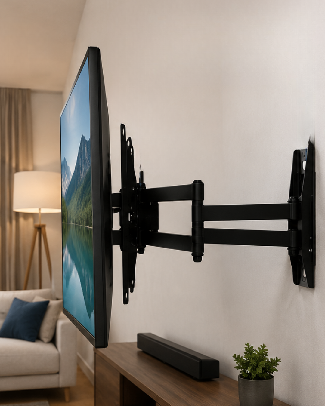 27 55 İnç Hareketli TV Askı Aparatı Duvara Monte TV Taşıyıcı - Lisinya 27 55 İnç Hareketli TV Askı Aparatı Duvara Monte TV Taşıyıcı - Lisinya