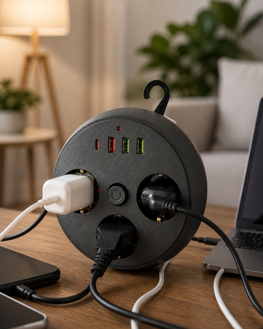 Ev Ofis İçin Çoklu Priz 3 Priz 3 USB Type C Güvenli Enerji Yönetimi - Lisinya Ev Ofis İçin Çoklu Priz 3 Priz 3 USB Type C Güvenli Enerji Yönetimi - Lisinya