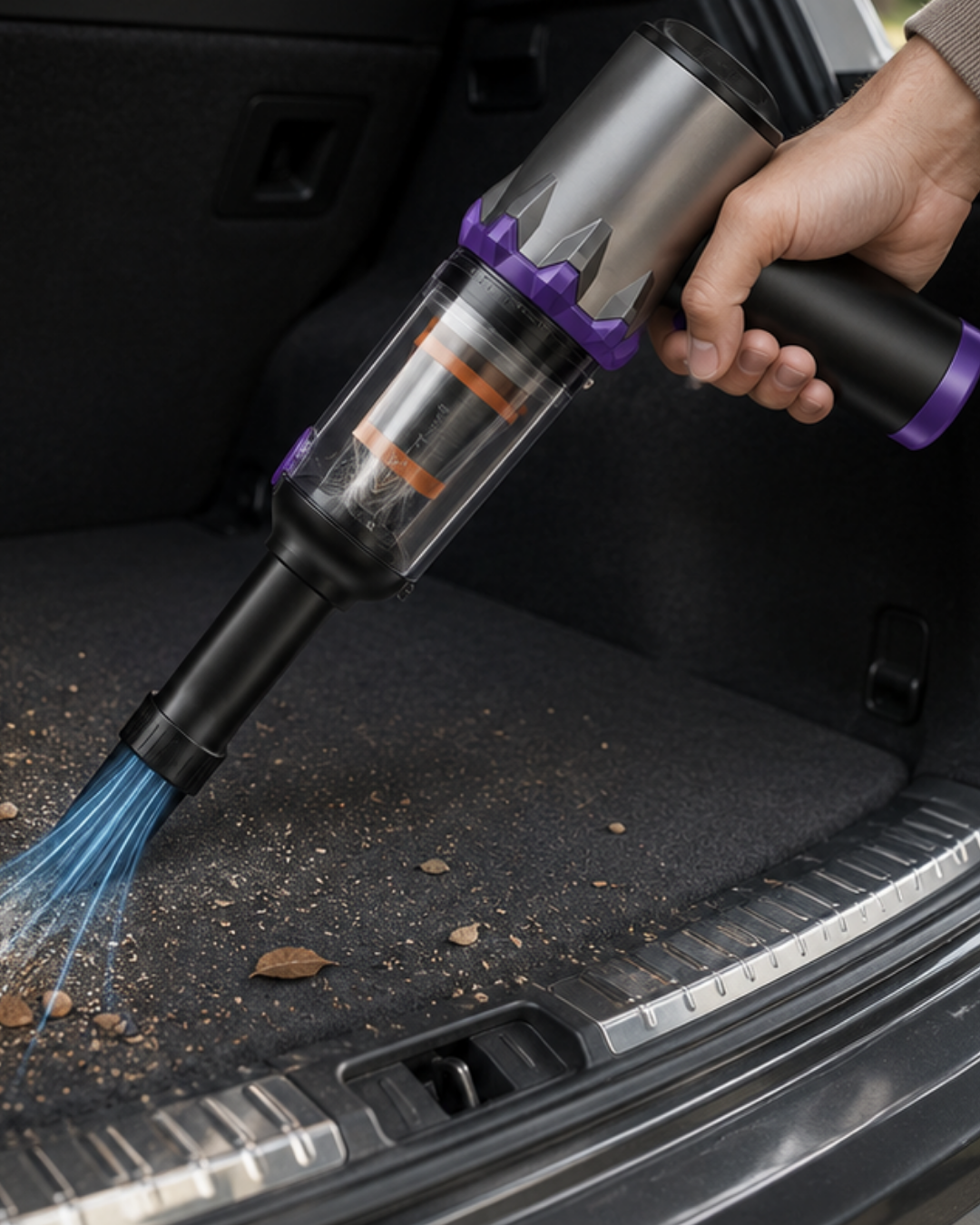 Taşınabilir Oto Süpürge 220W Turbo Güçlü Metal HEPA Filtreli Kablosuz Süpürge - Lisinya