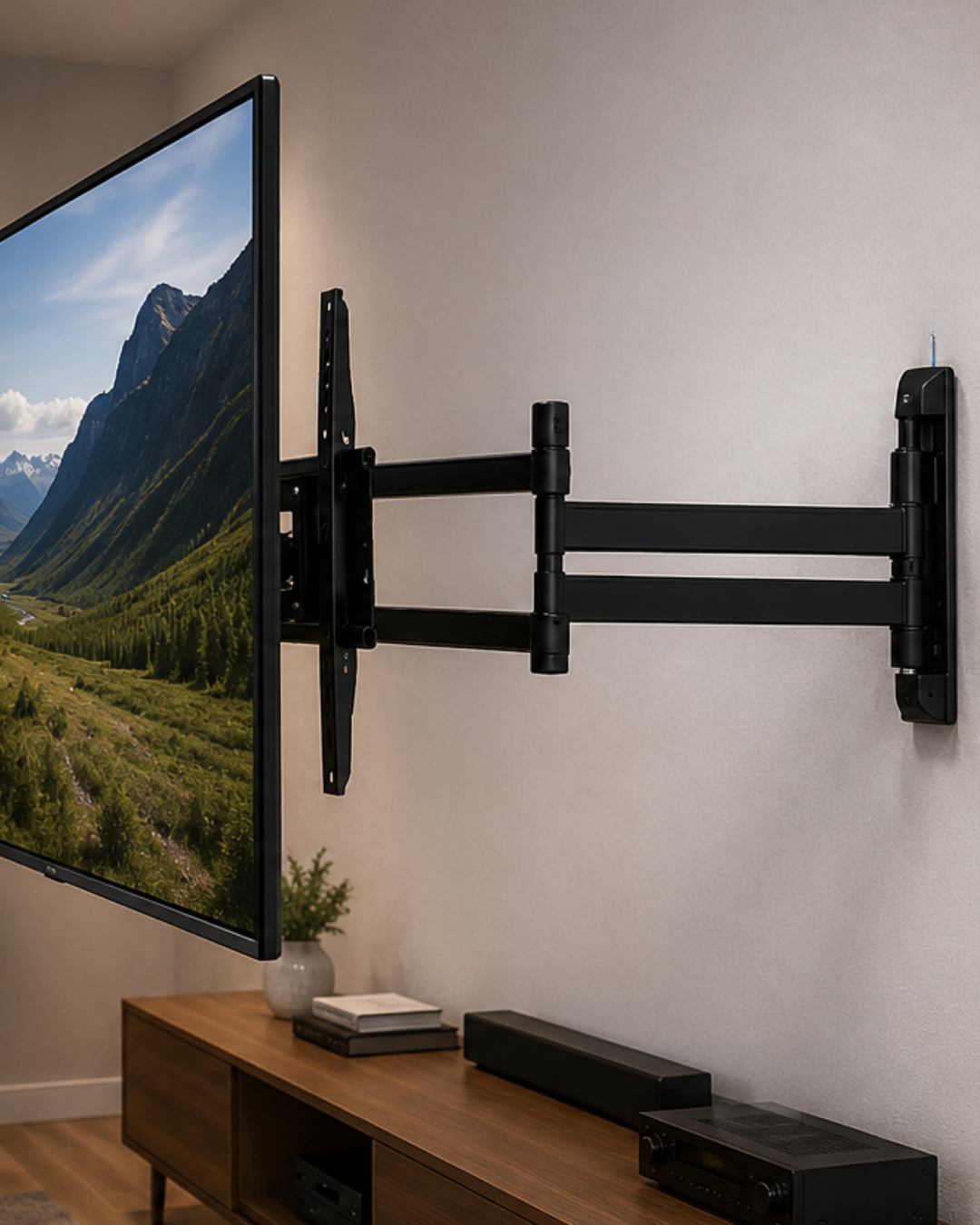 Çift Kollu TV Askı Aparatı Hareketli LCD LED Televizyon Askılığı - Lisinya Çift Kollu TV Askı Aparatı Hareketli LCD LED Televizyon Askılığı - Lisinya