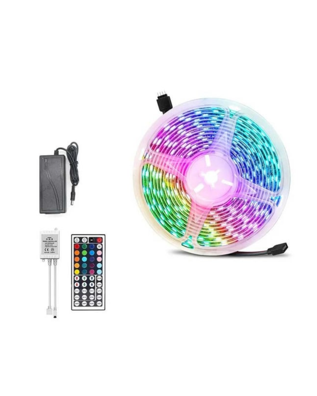 5050 RGB LED Şerit 5 Metre Uzaktan Kumandalı Ortam Aydınlatma Led - Lisinya 5050 RGB LED Şerit 5 Metre Uzaktan Kumandalı Ortam Aydınlatma Led - Lisinya