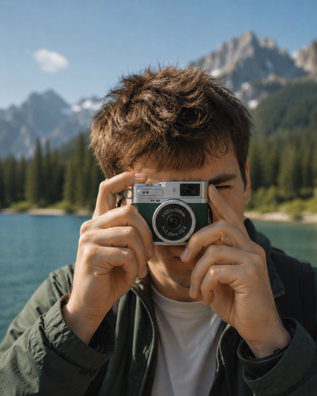 1080P HD Mini Dijital Kamera IPS Ekranlı Taşınabilir Fotoğraf Makinesi - Lisinya