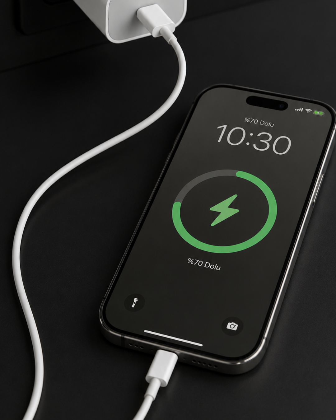 iPhone 13 12 11 XR XS X SE 2022 2020 20W Lightning Şarj Cihazı - Lisinya