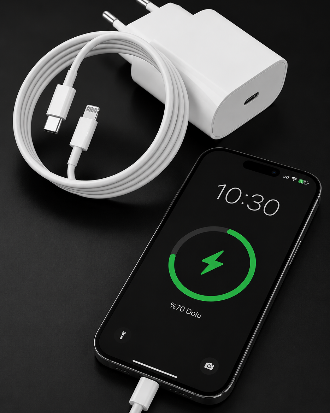 iPhone 14 13 12 11 8 Plus 7 Uyumlu 20W PD Hızlı Şarj Seti - Lisinya