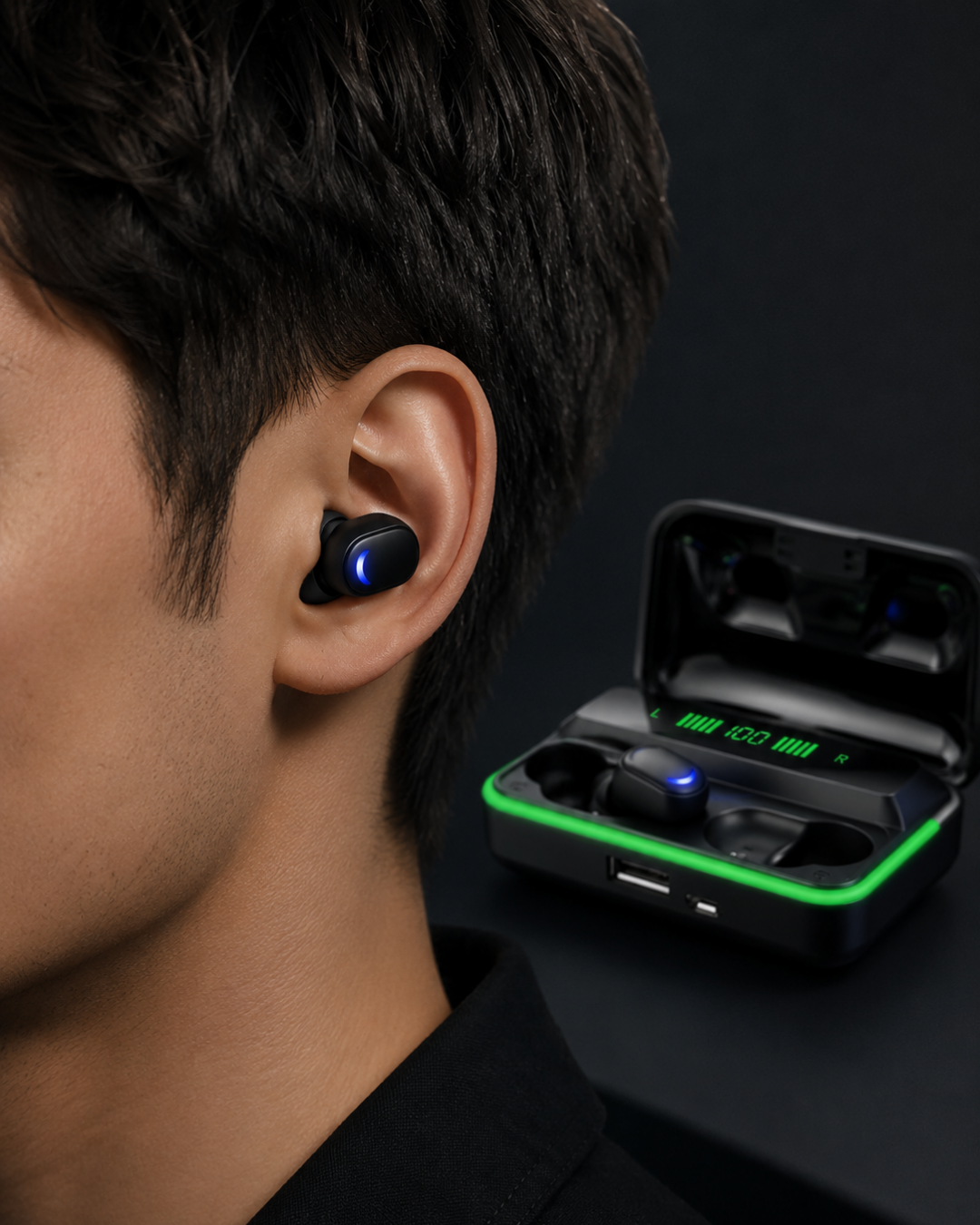 Bluetooth 5.1 Oyuncu Kulaklığı LED Ekranlı Powerbank Kulaklık - Lisinya Bluetooth 5.1 Oyuncu Kulaklığı LED Ekranlı Powerbank Kulaklık - Lisinya