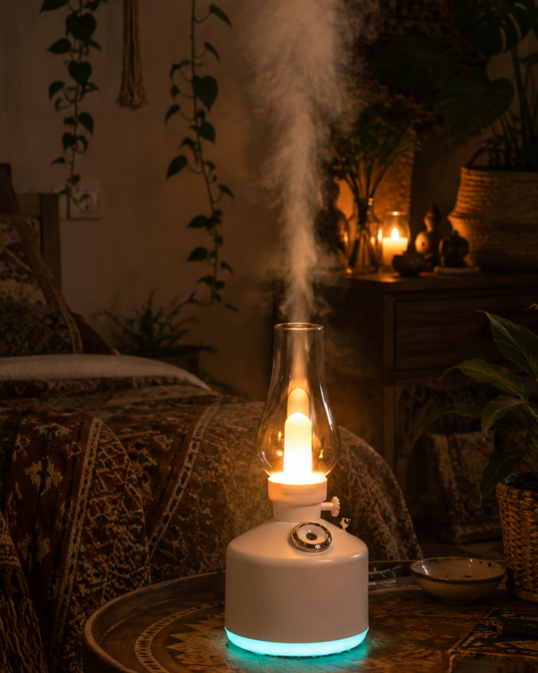 LED Işıklı Vintage Hava Nemlendirici Aromaterapi Difüzörü USB Şarjlı - Lisinya LED Işıklı Vintage Hava Nemlendirici Aromaterapi Difüzörü USB Şarjlı - Lisinya