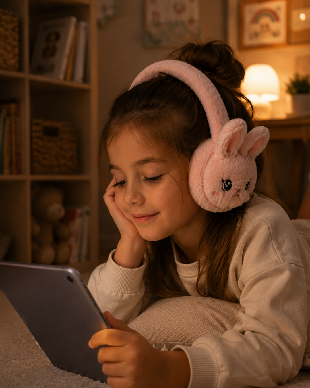 Peluş Bluetooth Kulaküstü Kulaklık Şarjlı Mikrofonlu TF Kart Destekli - Lisinya