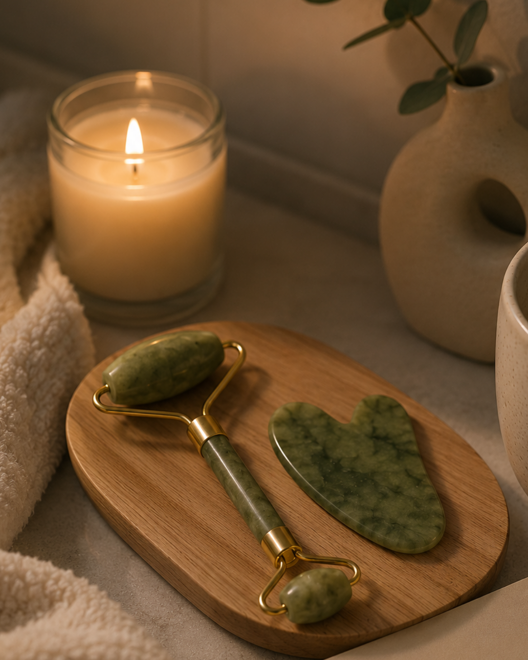 2 Parça Jade Stone Cilt Bakım Seti Şişkinlik Karşıtı Yüz Masajı - Lisinya 2 Parça Jade Stone Cilt Bakım Seti Şişkinlik Karşıtı Yüz Masajı - Lisinya