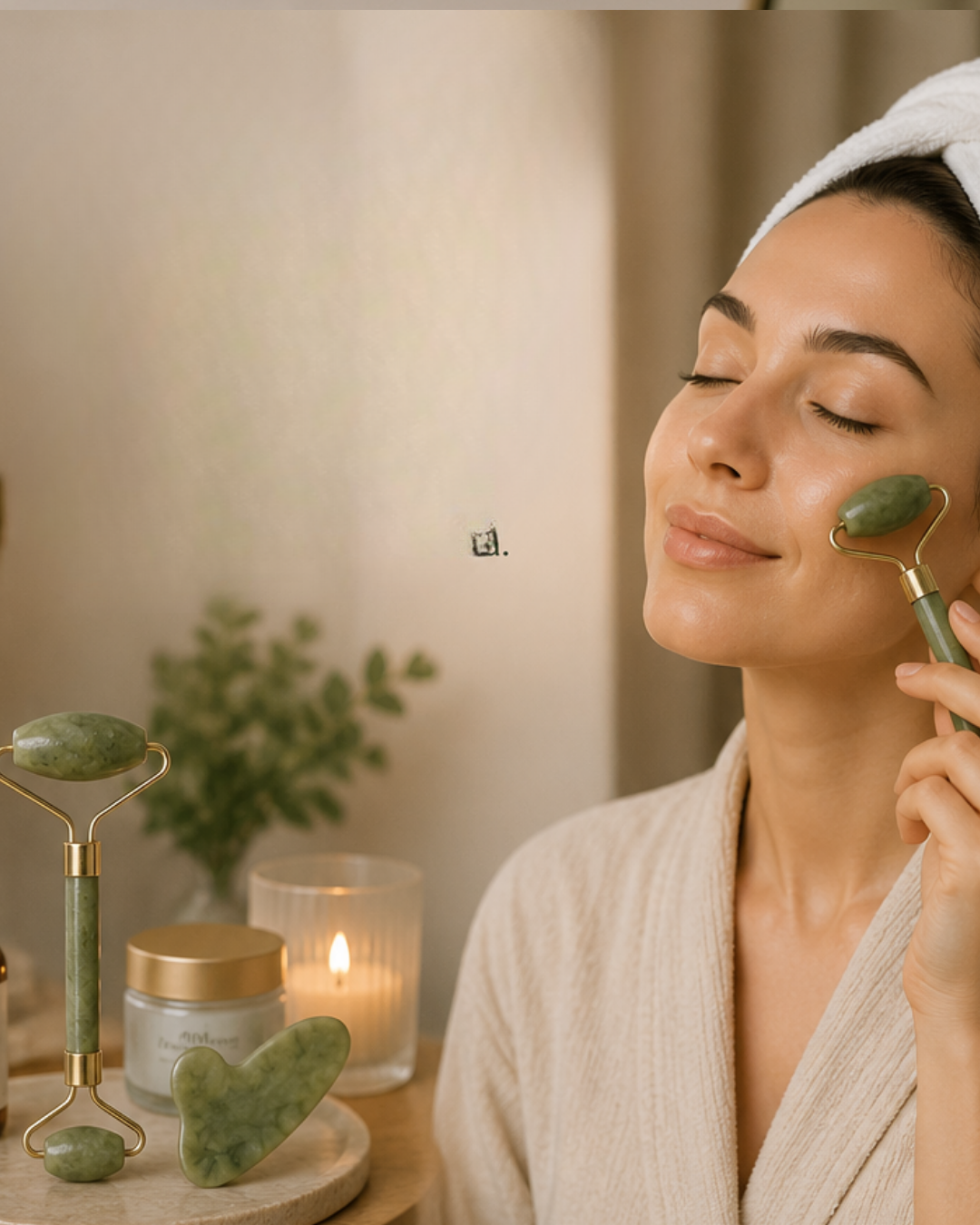 Doğal Jade Stone Yüz Masaj Seti Cilt Bakım ve Rahatlatıcı Bakım - Lisinya Doğal Jade Stone Yüz Masaj Seti Cilt Bakım ve Rahatlatıcı Bakım - Lisinya