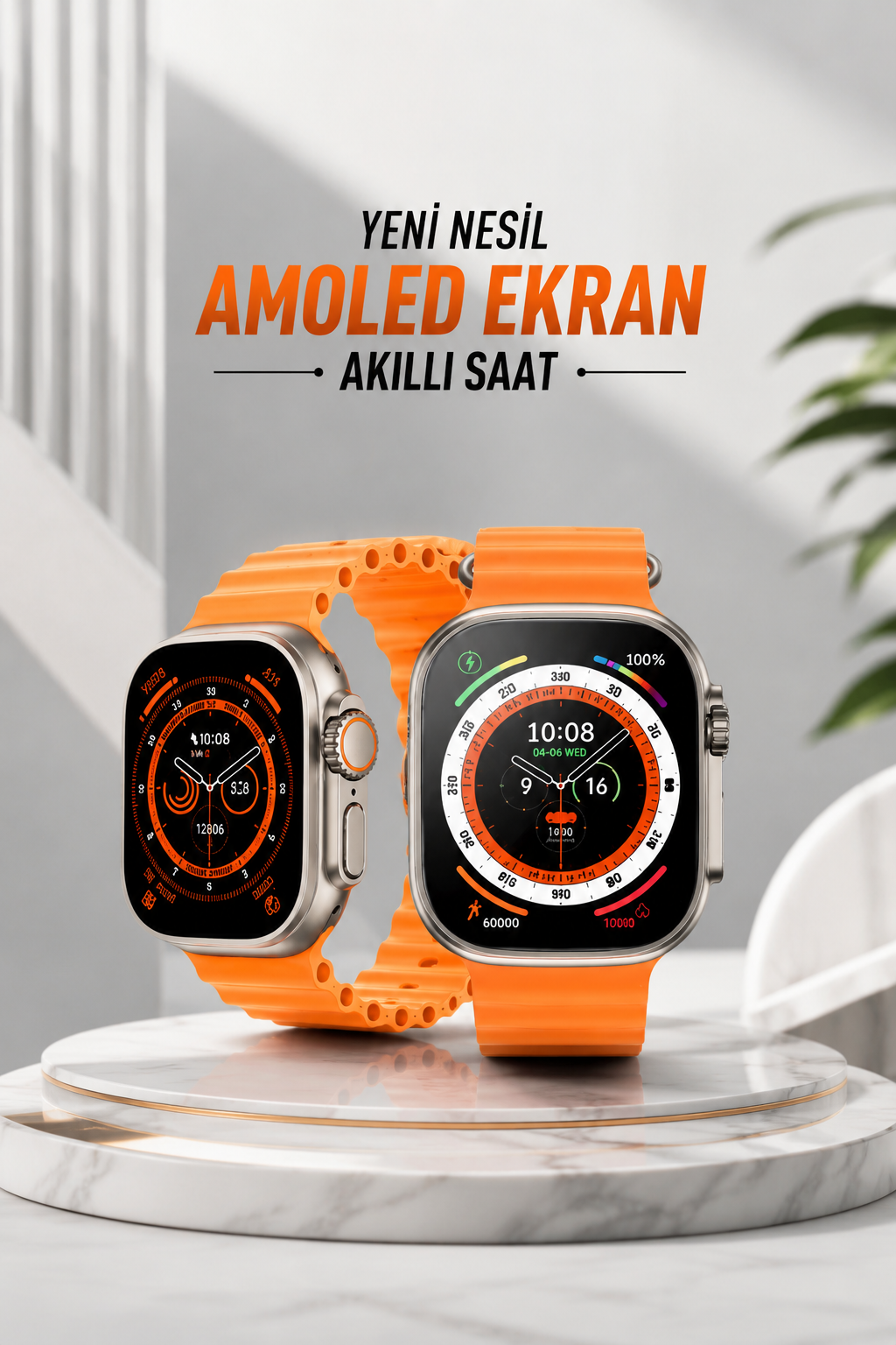 Akıllı Saat Android ve İOS Uyumlu 49 MM NFC Özelliği GPS Takibi - Lisinya