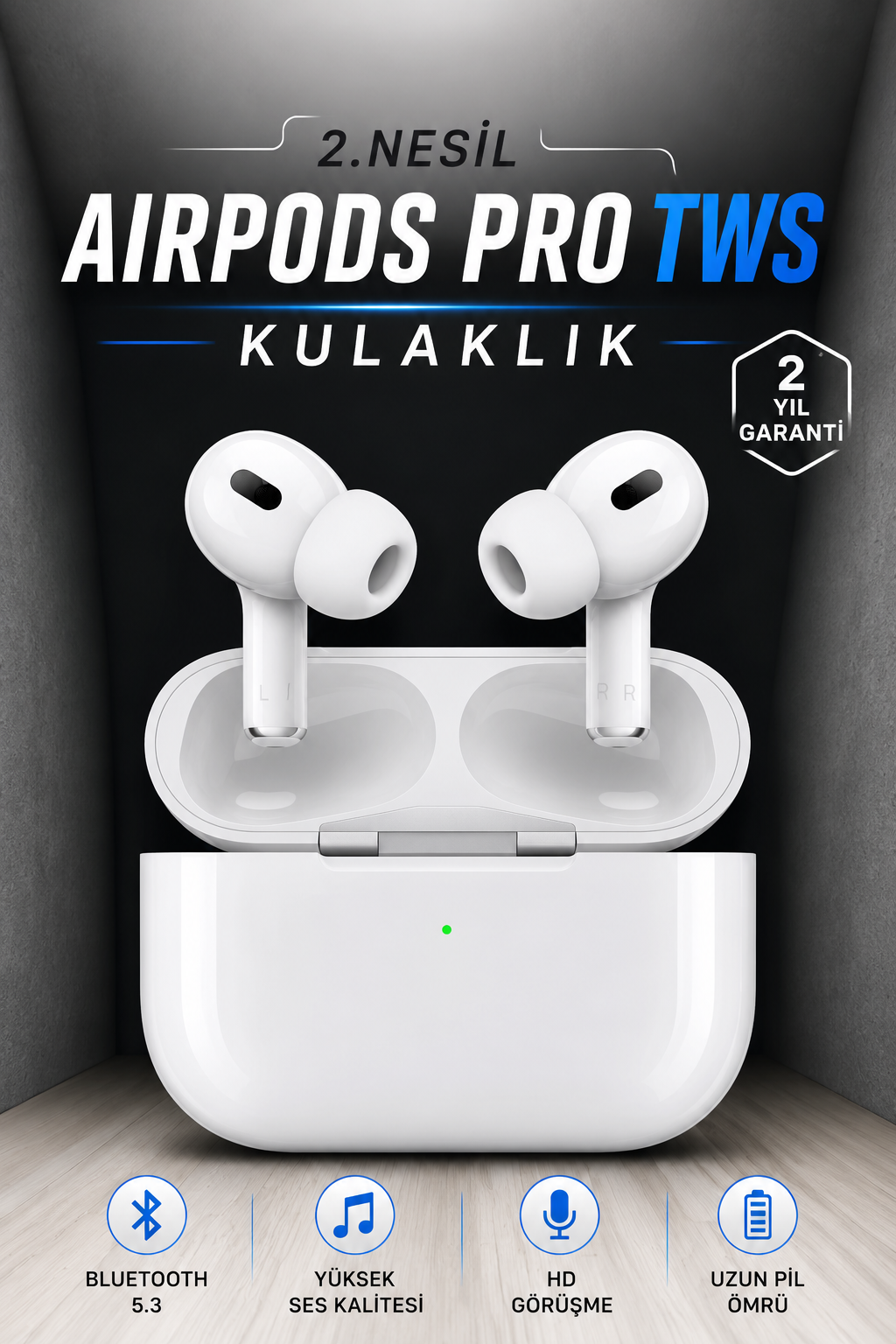 Kablosuz Bluetooth Kulaklık Gürültü Önleme, Su Geçirmez, Mikrofonlu - Lisinya