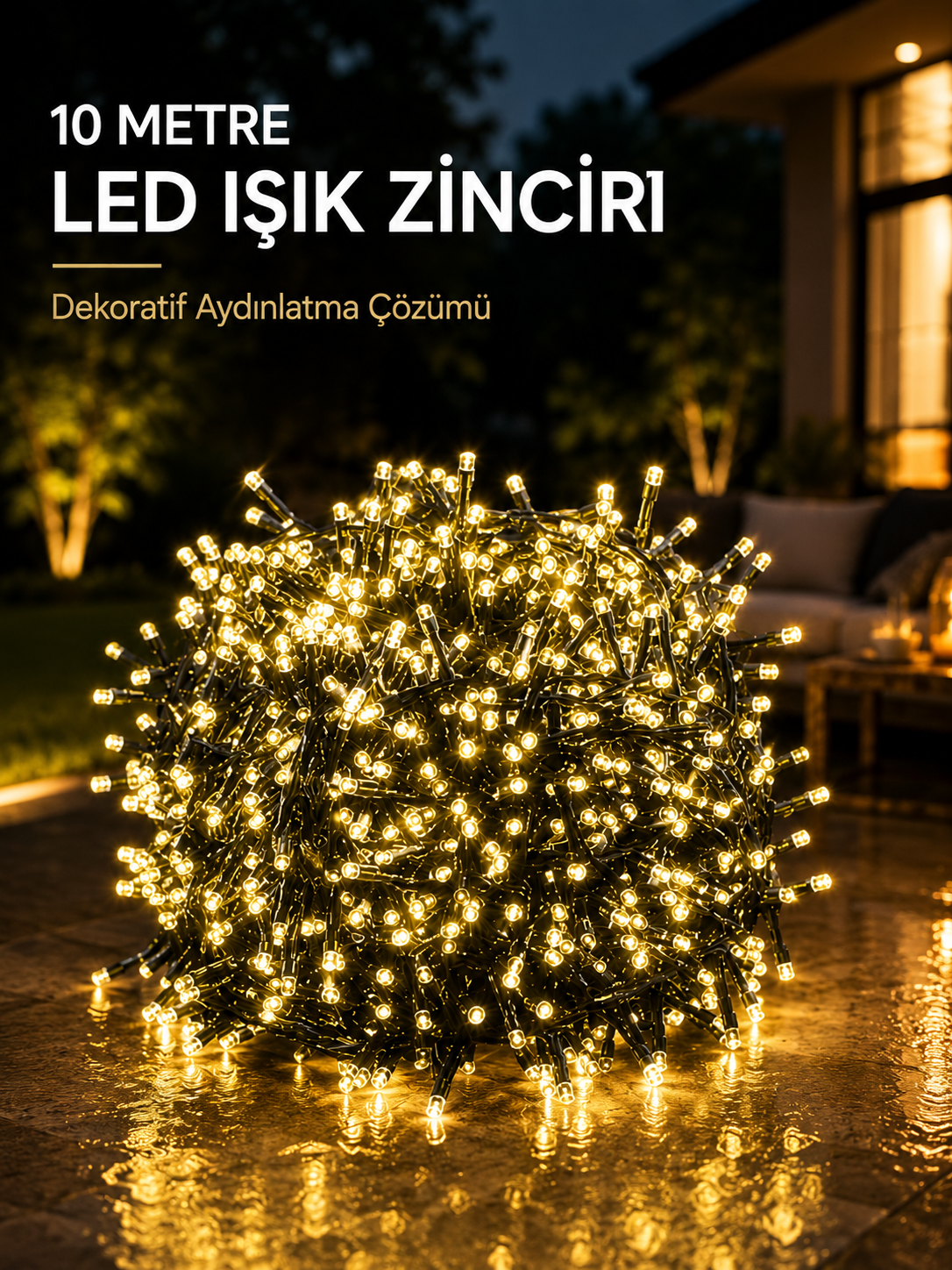 10 Metre Gün Işığı Led Işık Hafif ve Taşınabilir Özel Günler İçin - Lisinya 10 Metre Gün Işığı Led Işık Hafif ve Taşınabilir Özel Günler İçin - Lisinya