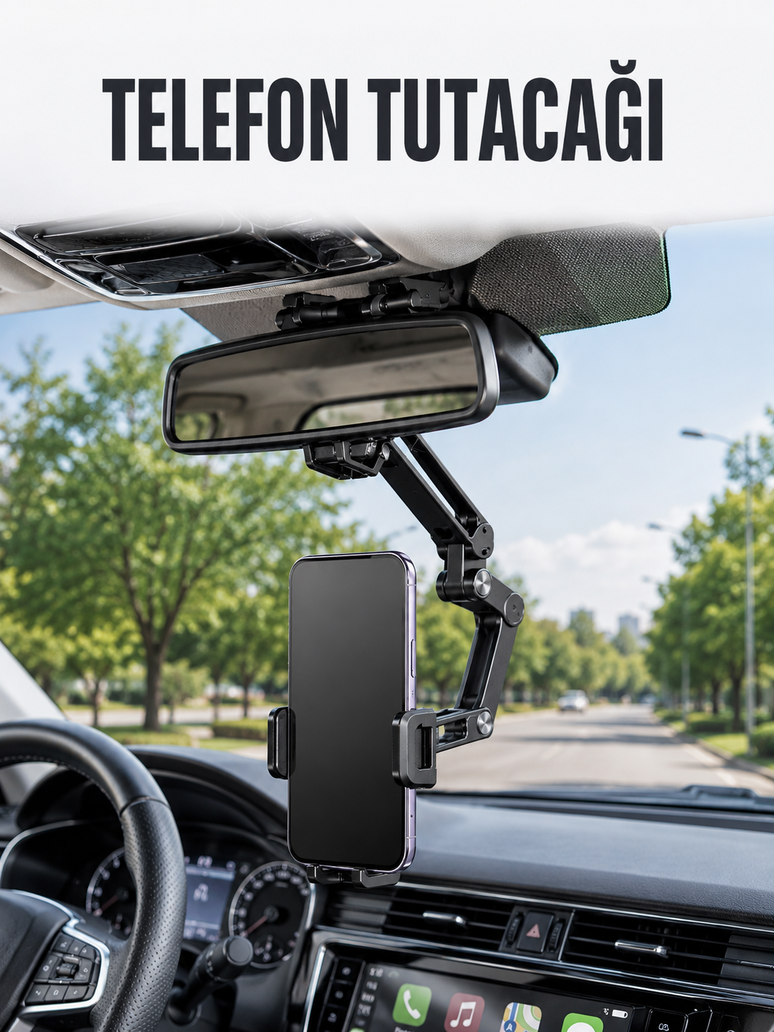 Araç Dikiz Aynası Telefon Tutucu Ayarlanabilir Katlanabilir Navigasyon Telefon Standı - Lisinya Araç Dikiz Aynası Telefon Tutucu Ayarlanabilir Katlanabilir Navigasyon Telefon Standı - Lisinya