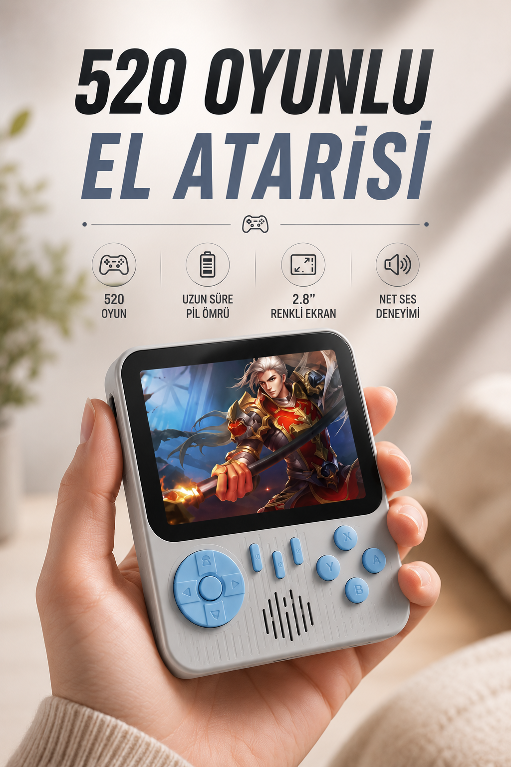 Oyun Konsolu Retro Oyun Konsolu Tv'ye Bağlanabilir Taşınabilir - Lisinya Oyun Konsolu Retro Oyun Konsolu Tv'ye Bağlanabilir Taşınabilir - Lisinya