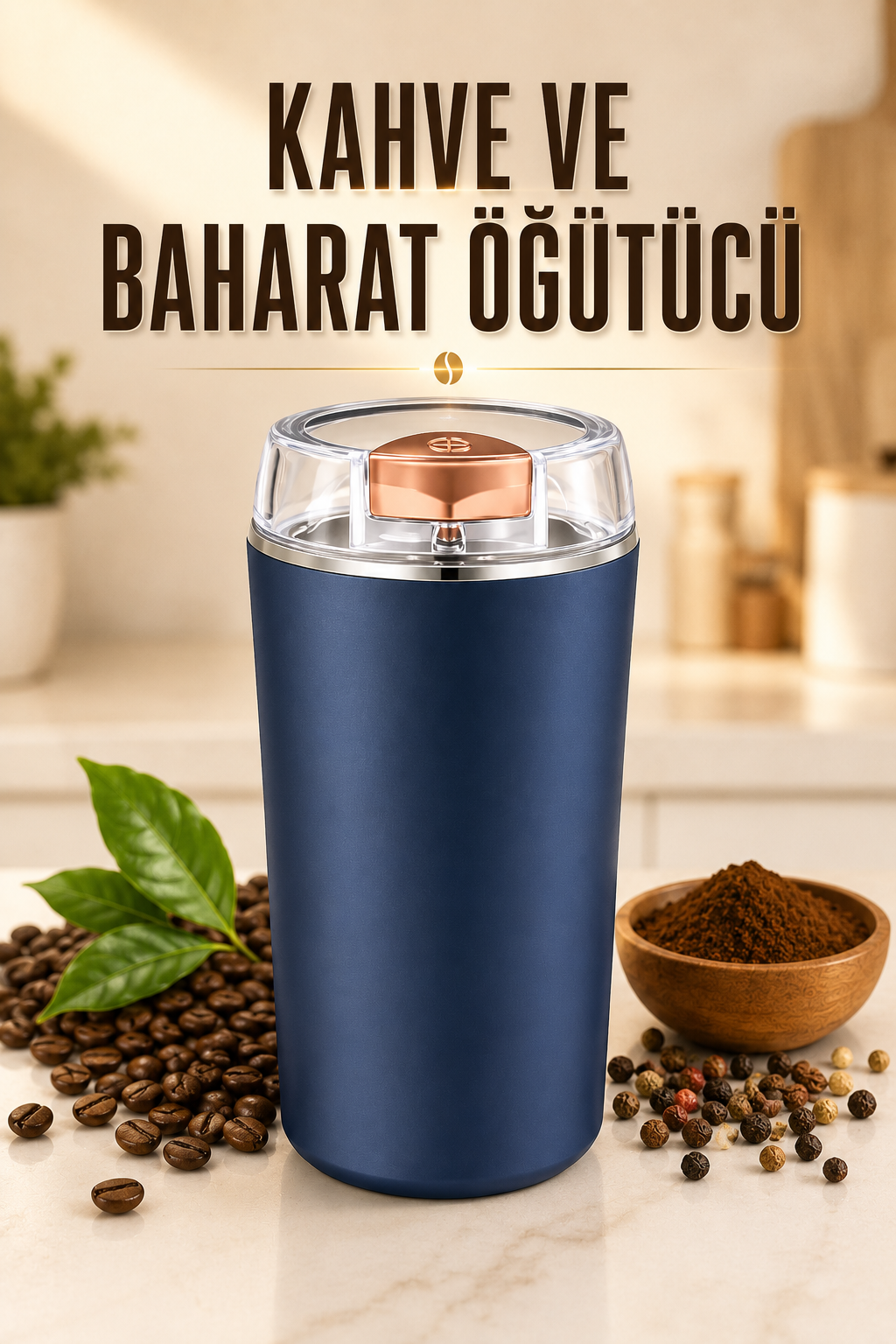 Kahve Ve Baharat Öğütücü Paslanmaz Çelik Dayanıklı Kolay Kullanım - Lisinya Kahve Ve Baharat Öğütücü Paslanmaz Çelik Dayanıklı Kolay Kullanım - Lisinya