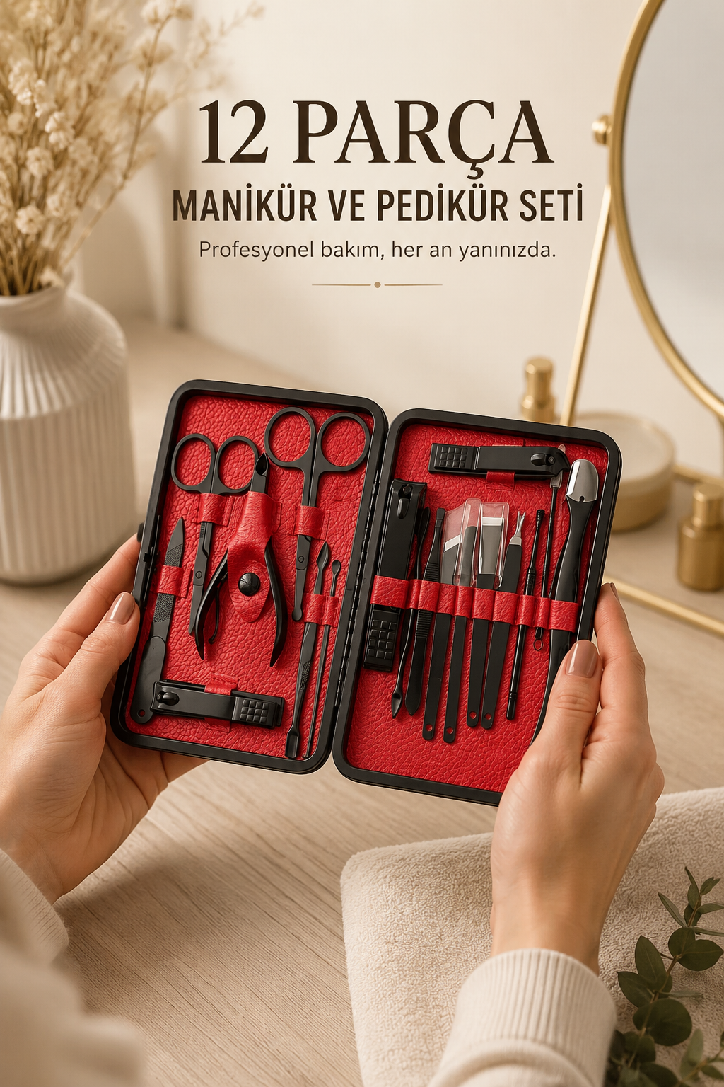 Paslanmaz Çelik Uçlu 17 Parça Profesyonel Manikür ve Pedikür Seti - Lisinya Paslanmaz Çelik Uçlu 17 Parça Profesyonel Manikür ve Pedikür Seti - Lisinya
