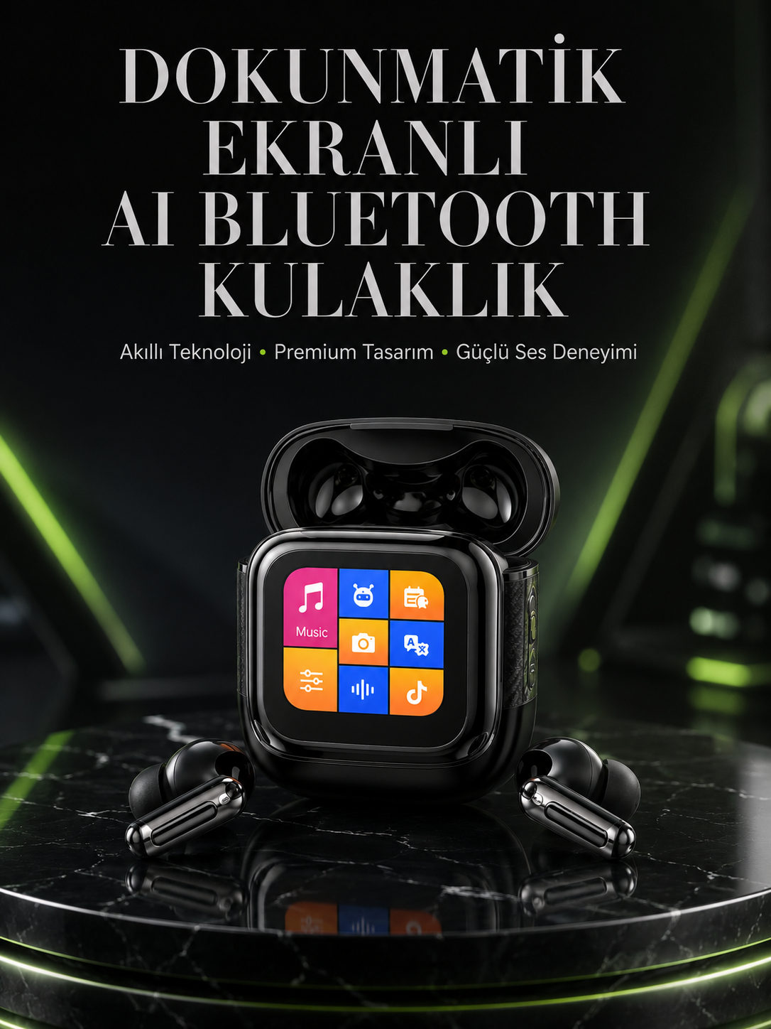 Akıllı Dokunmatik Kontrol AI Özellikli Bluetooth Kulaklık - Lisinya Akıllı Dokunmatik Kontrol AI Özellikli Bluetooth Kulaklık - Lisinya