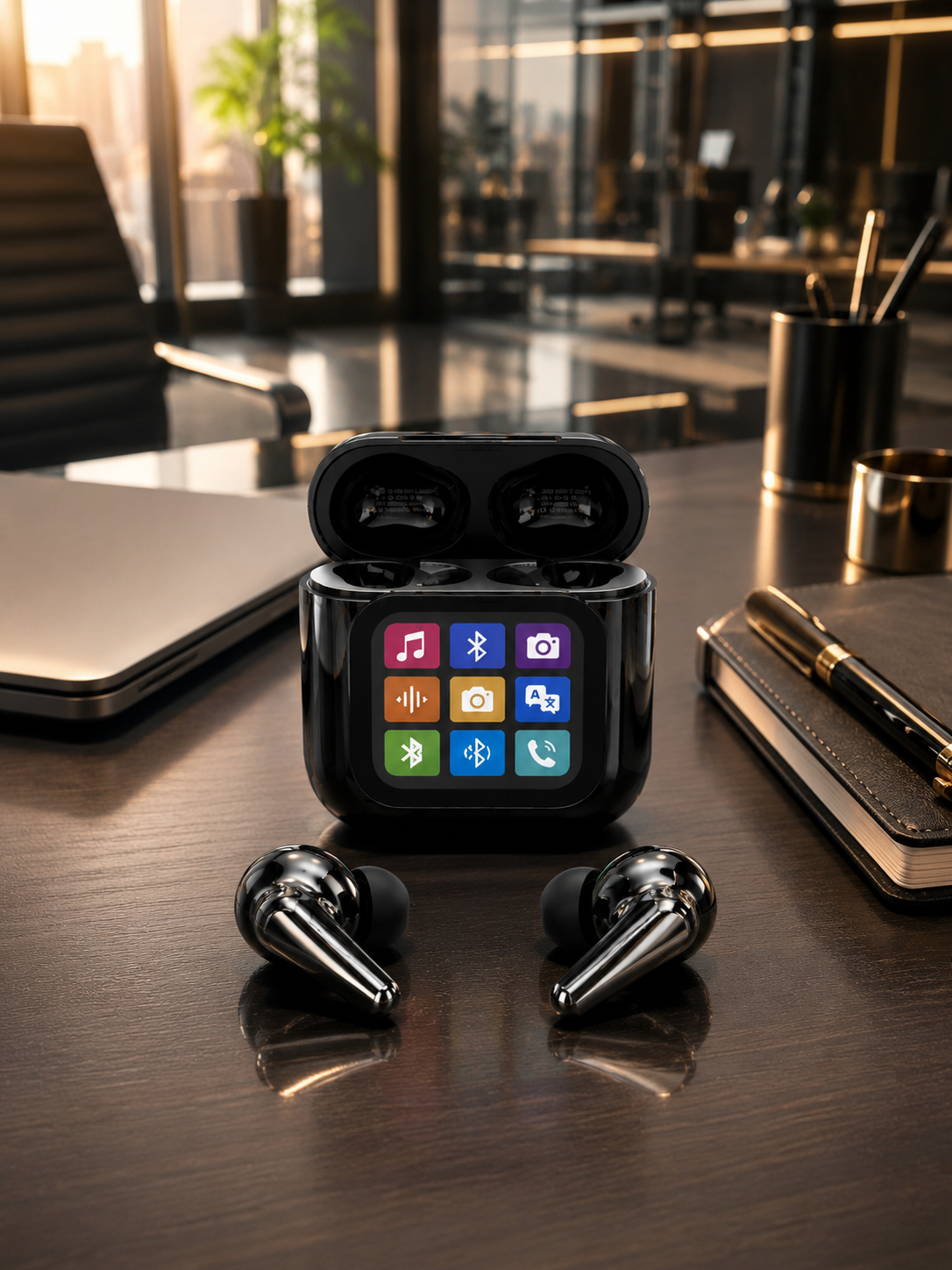 Yeni Nesil AI Bluetooth Kulaklık Akıllı Dokunmatik Ekranlı - Lisinya
