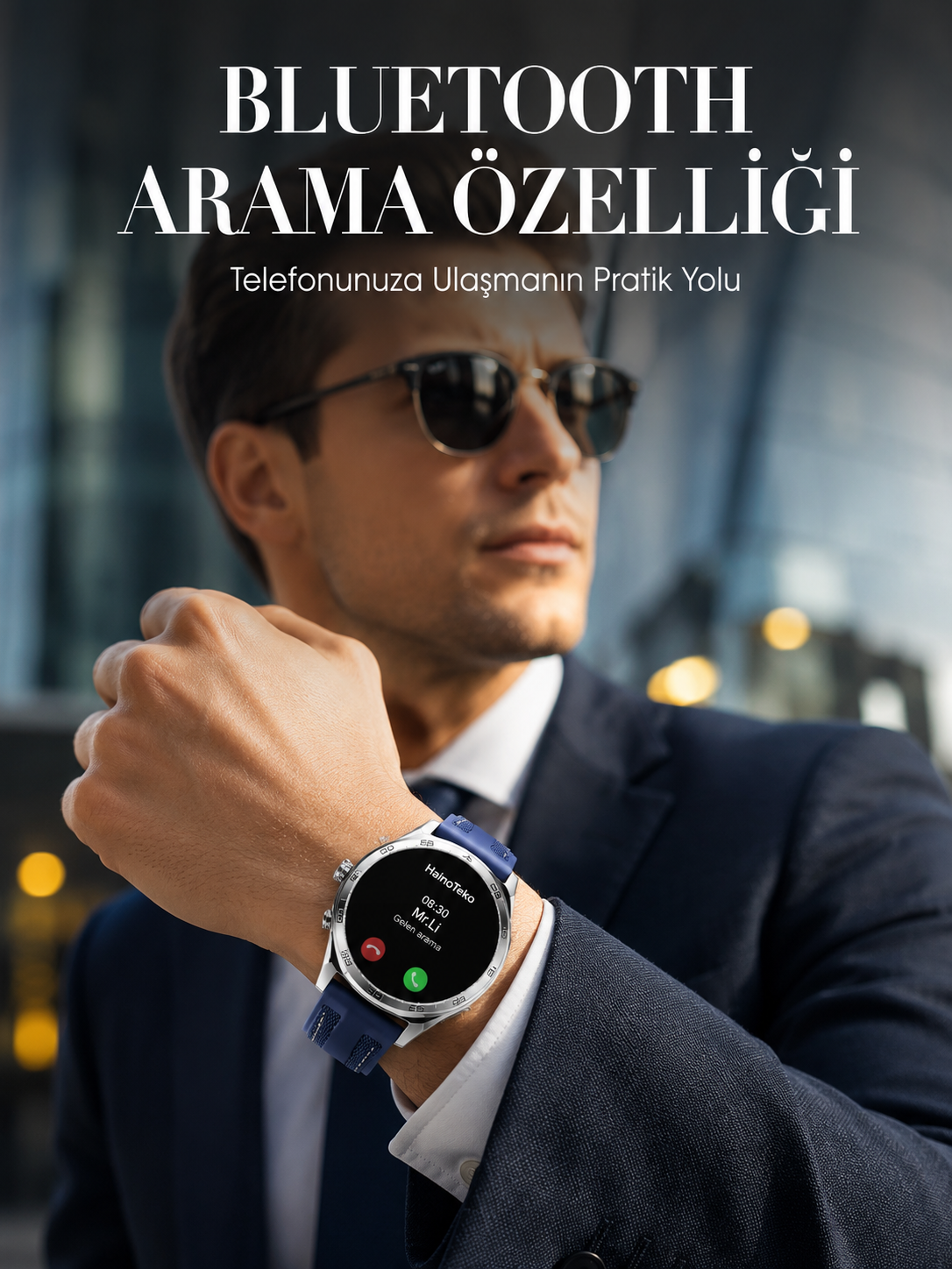 Bluetooth Arama Destekli Uzun Pil Ömürlü Akıllı Saat 3 Kordonlu - Lisinya Bluetooth Arama Destekli Uzun Pil Ömürlü Akıllı Saat 3 Kordonlu - Lisinya