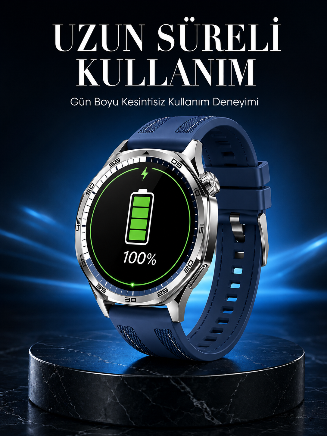3 Değiştirilebilir Kordonlu Suya Dayanıklı Bluetooth Akıllı Saat - Lisinya