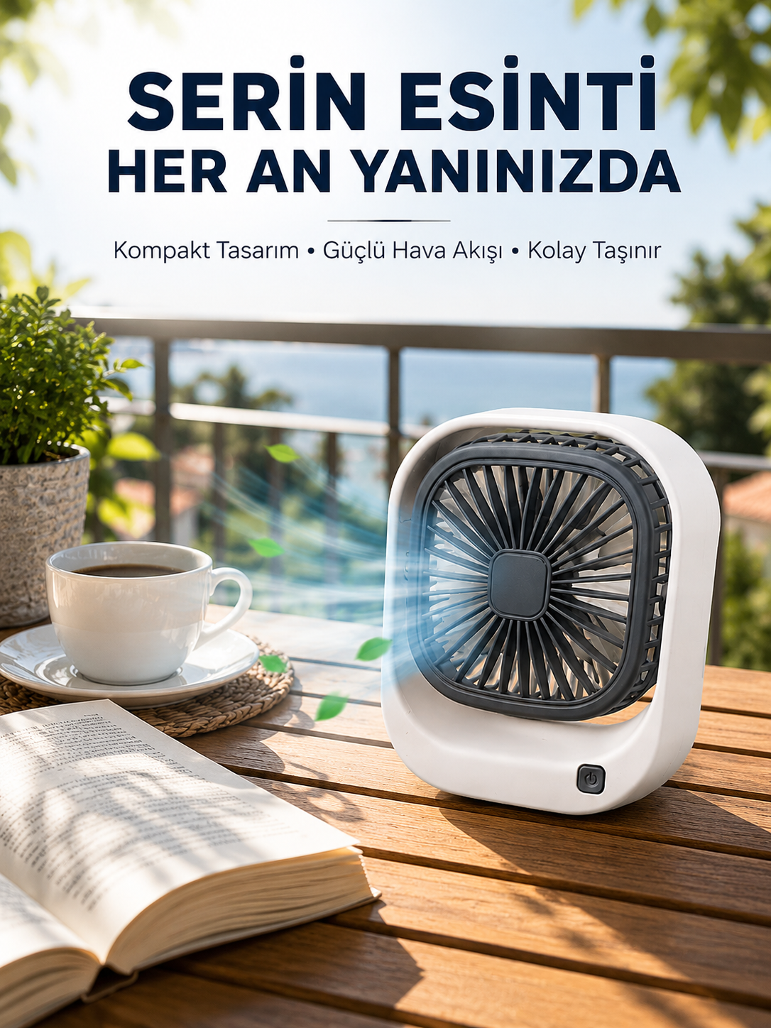 Taşınabilir Şarjlı Masa Fanı Sessiz ve Güçlü Fan Sistemli - Lisinya Taşınabilir Şarjlı Masa Fanı Sessiz ve Güçlü Fan Sistemli - Lisinya