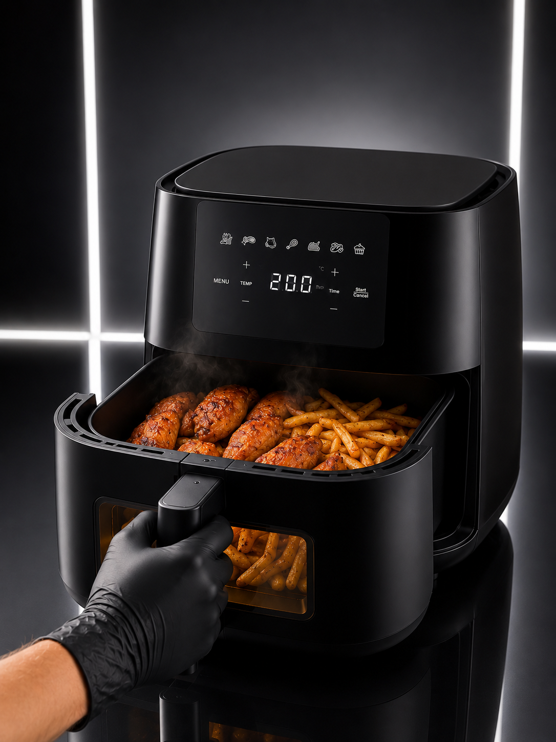 Air Fryer Mutfak Pişirme Cihazı Çok Programlı Dokunmatik - Lisinya