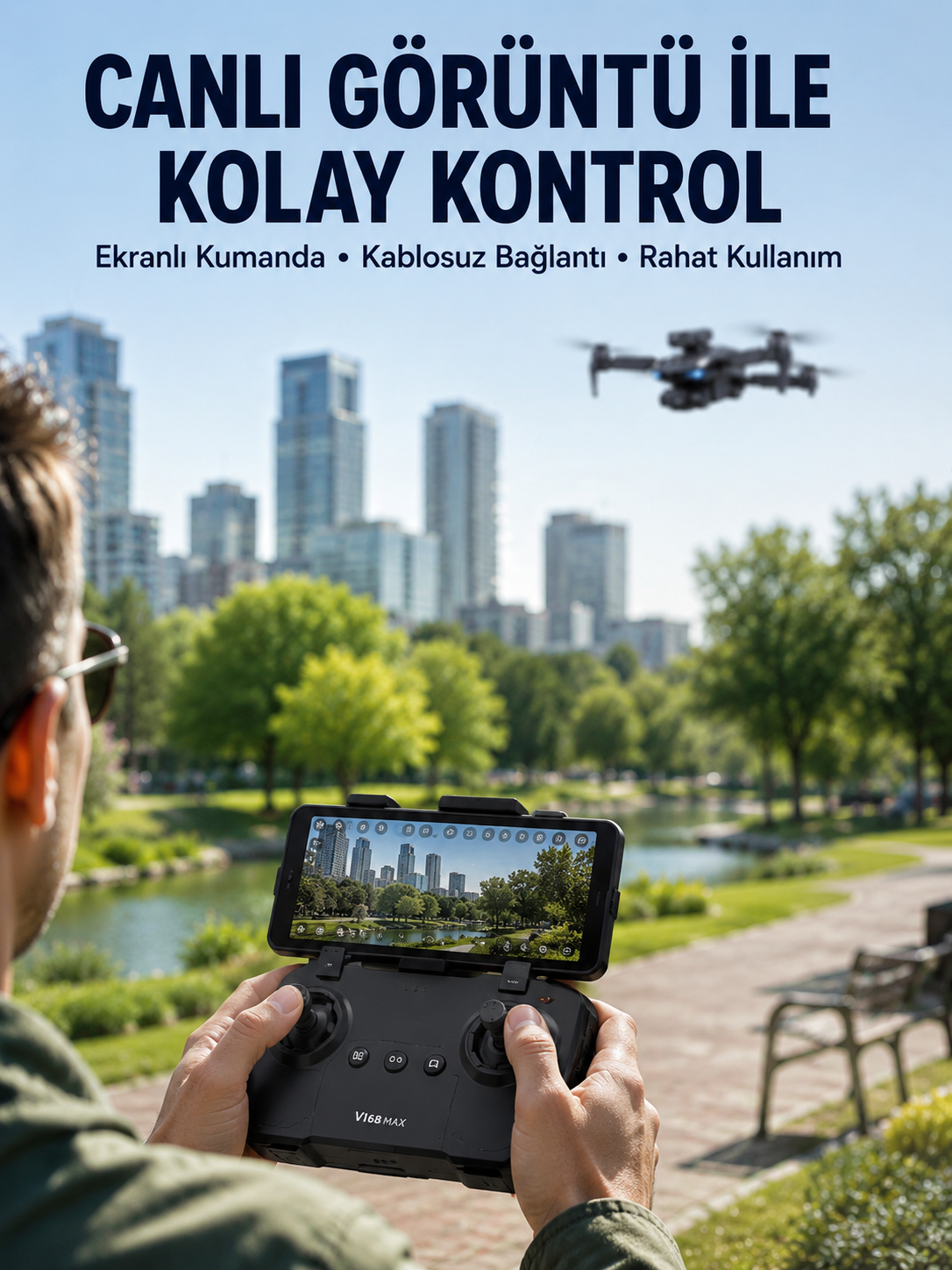 Havadan Çekim İçin Çift Kameralı Kompakt ve Kolay Taşınabilir Drone - Lisinya Havadan Çekim İçin Çift Kameralı Kompakt ve Kolay Taşınabilir Drone - Lisinya
