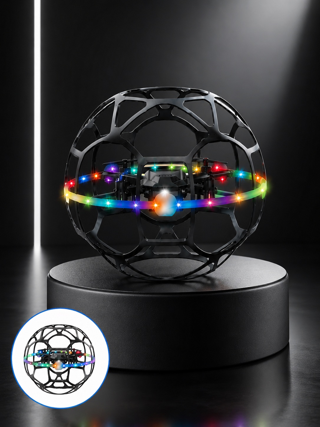 El Sensörlü Uçan Top Drone Çocuklar İçin LED Işıklı Eğlence Oyuncağı - Lisinya El Sensörlü Uçan Top Drone Çocuklar İçin LED Işıklı Eğlence Oyuncağı - Lisinya