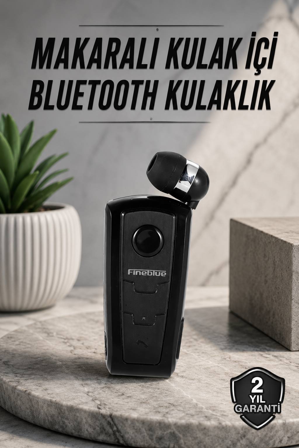 Tüm Telefonlara Uyumlu Mikrofonlu Titreşimli Makaralı Bluetooth Kulakiçi Kulaklık - Lisinya