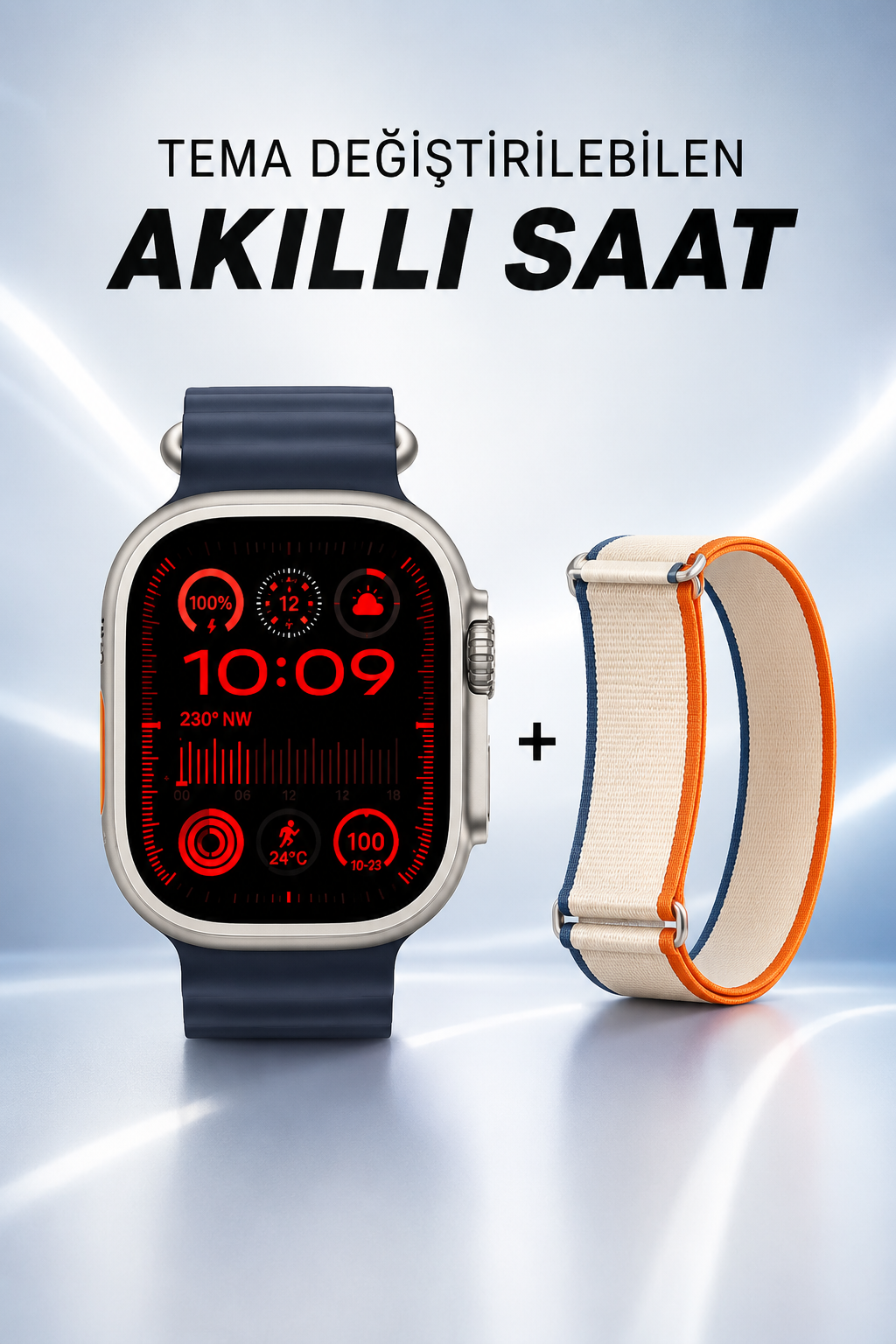 Akıllı Saat Yeni Nesil Sesli Asistan Uyku ve Sağlık Takibi Adımsayar - Lisinya