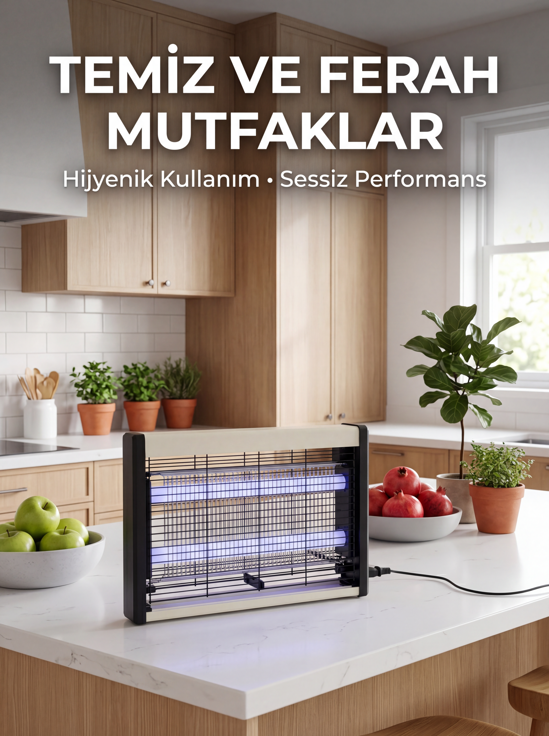 Çift UV Işıklı Elektrikli Sinek Öldürücü - Lisinya Çift UV Işıklı Elektrikli Sinek Öldürücü - Lisinya