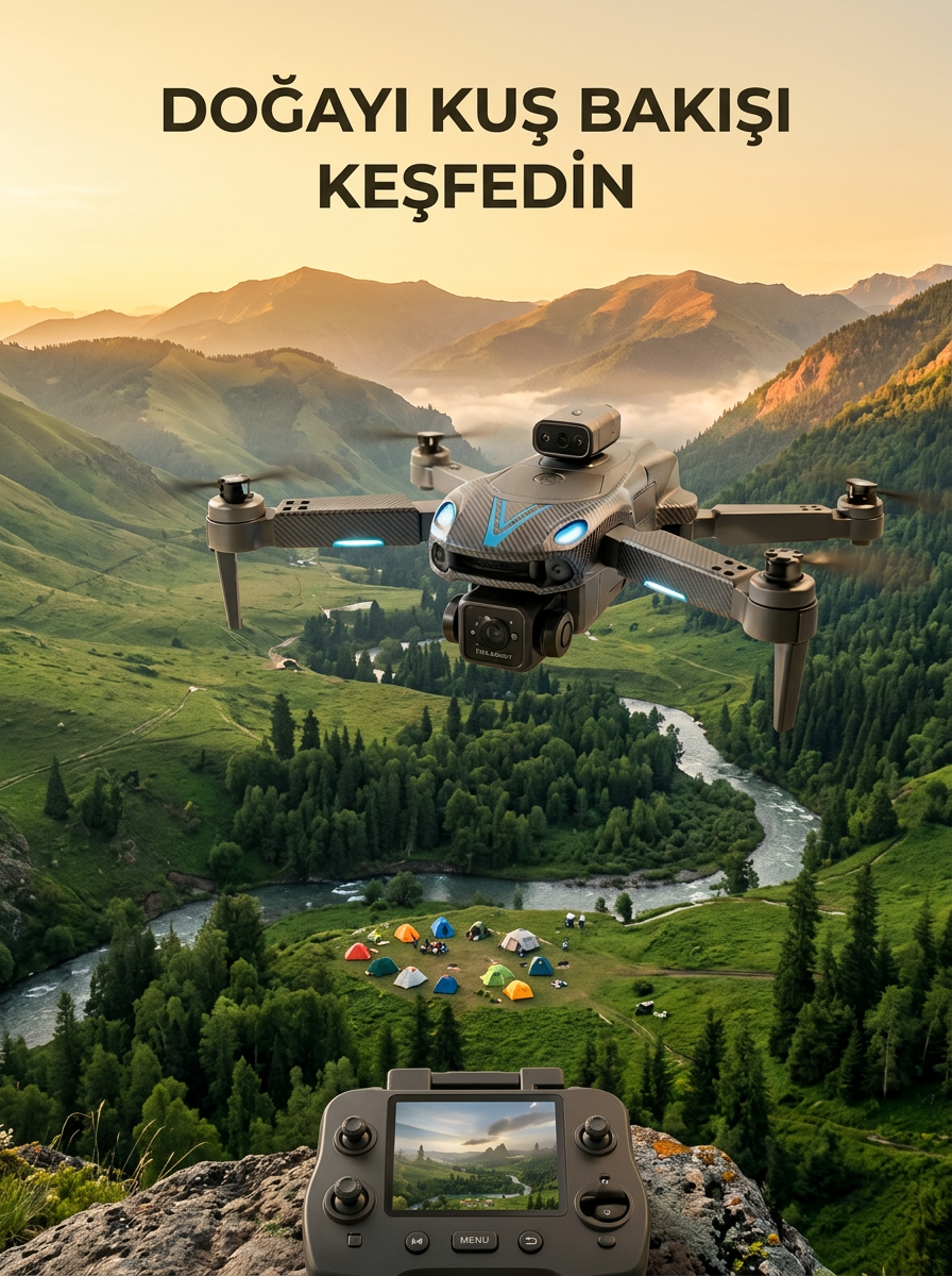 Uzaktan Kumandalı Çift Kameralı Hobi ve Fotoğraf Drone'u - Lisinya Uzaktan Kumandalı Çift Kameralı Hobi ve Fotoğraf Drone'u - Lisinya