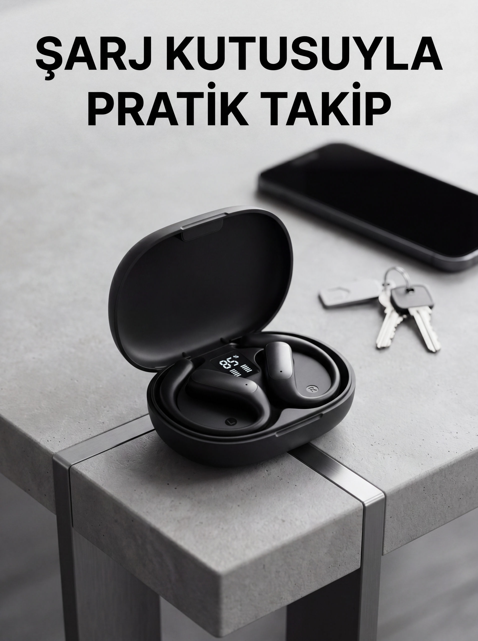 Bluetooth Kablosuz Kulaklık Kulak Kancalı Şarj Göstergeli - Lisinya Bluetooth Kablosuz Kulaklık Kulak Kancalı Şarj Göstergeli - Lisinya