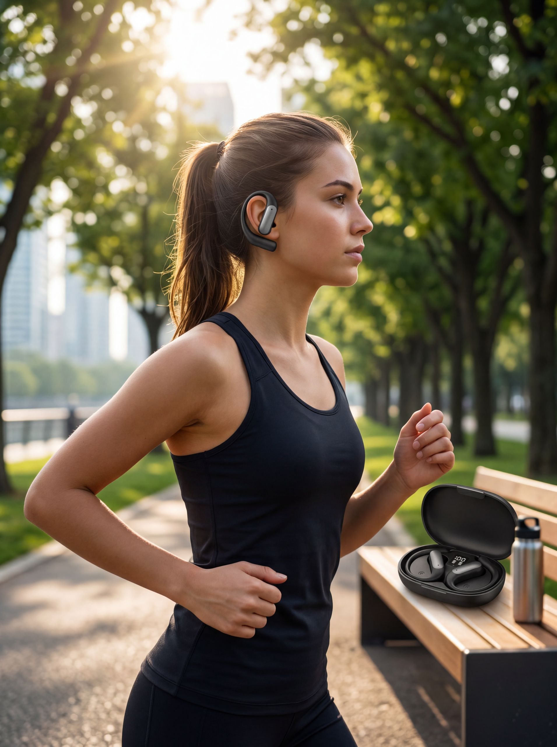 Bluetooth Kablosuz Kulaklık Kulak Kancalı Şarj Göstergeli - Lisinya Bluetooth Kablosuz Kulaklık Kulak Kancalı Şarj Göstergeli - Lisinya