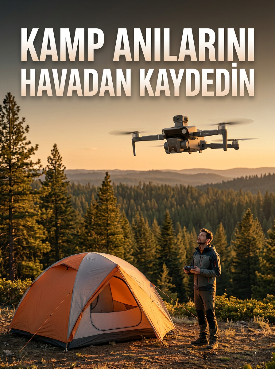 GPS Destekli Katlanabilir Çift Kameralı Drone Ekranlı Kumandalı - Lisinya GPS Destekli Katlanabilir Çift Kameralı Drone Ekranlı Kumandalı - Lisinya