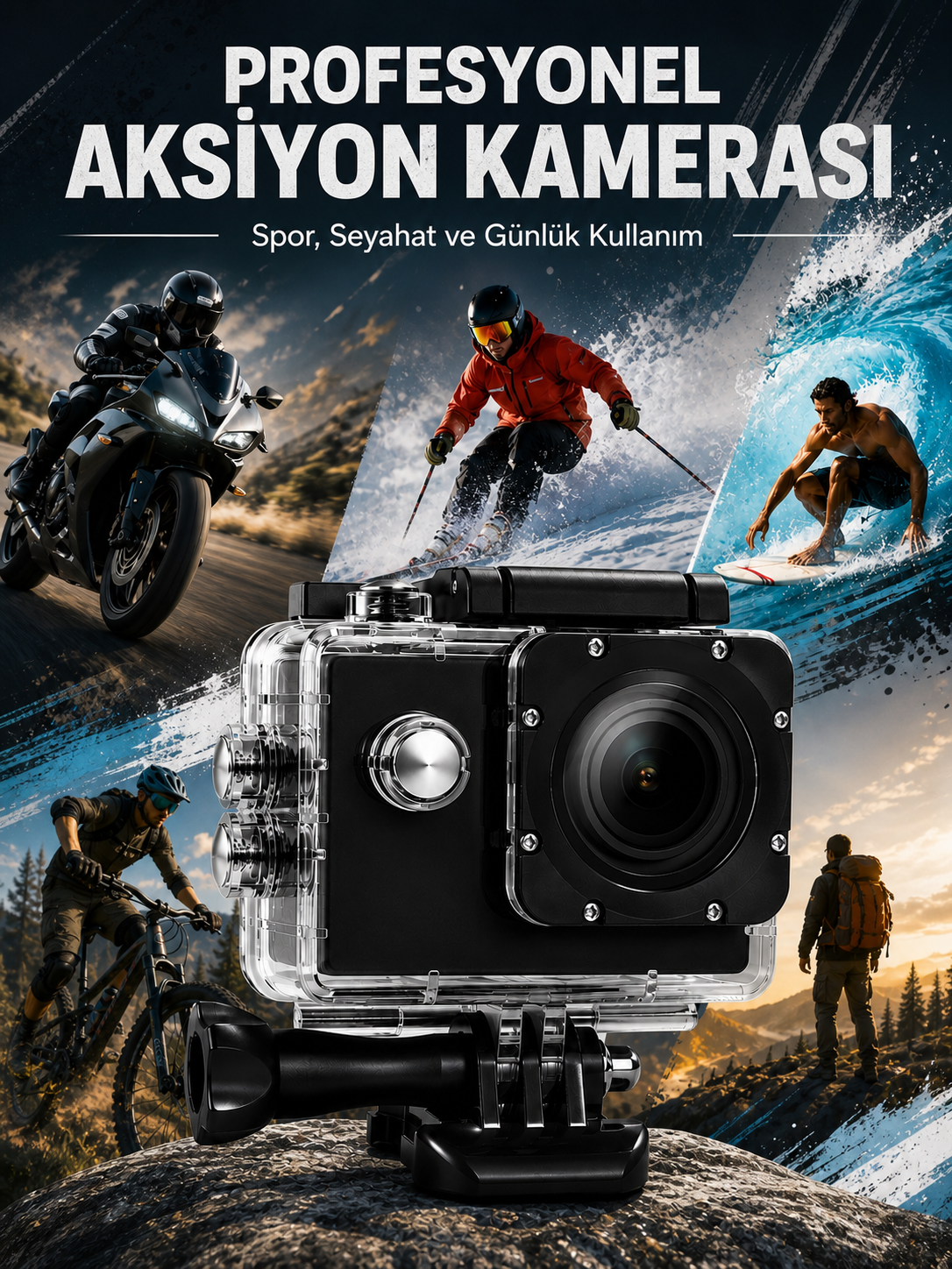 Yüksek Görüntü Kalitesi Sunan 1080P Full HD Aksiyon Kamerası - Lisinya