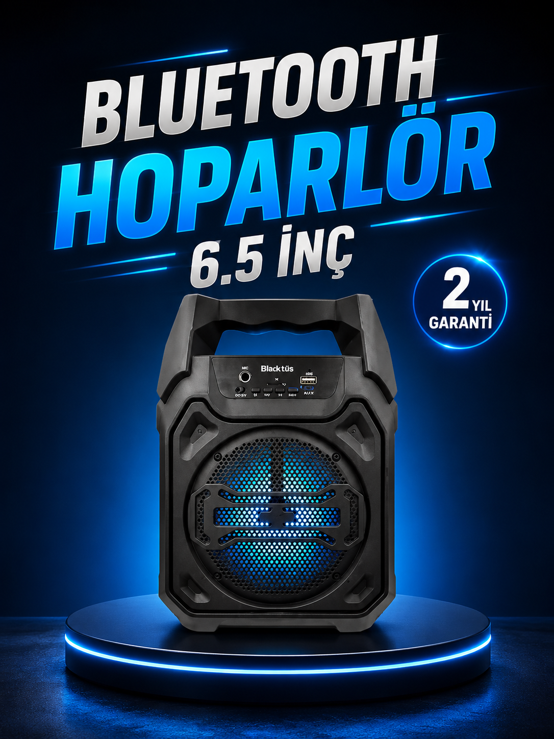 Taşınabilir Şarjlı Hoparlör – Bluetooth, TWS ve Uzun Pil Ömrü - Lisinya