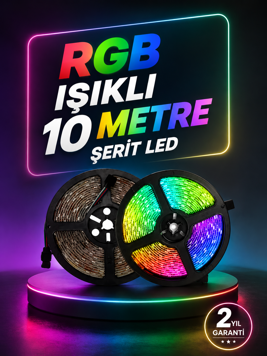 Smart Şerit LED Kumandalı USB Enerjili Suya Dayanıklı Dekoratif Aydınlatma - Lisinya
