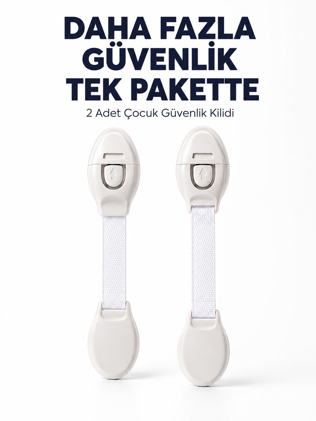 2 Adet Güçlü Yapışkanlı Çocuk Güvenlik Kilidi - Lisinya 2 Adet Güçlü Yapışkanlı Çocuk Güvenlik Kilidi - Lisinya