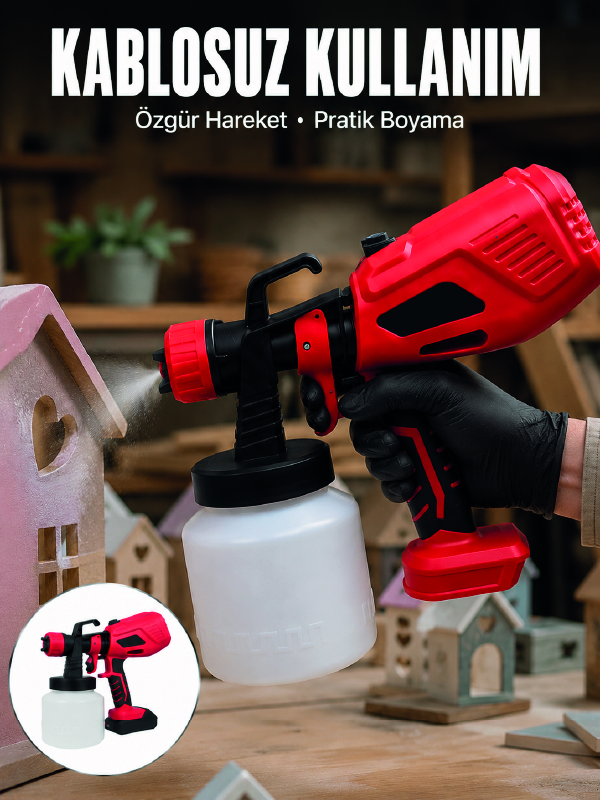 21V Güçlü Motor ile Profesyonel Boyama Performansı - Lisinya 21V Güçlü Motor ile Profesyonel Boyama Performansı - Lisinya