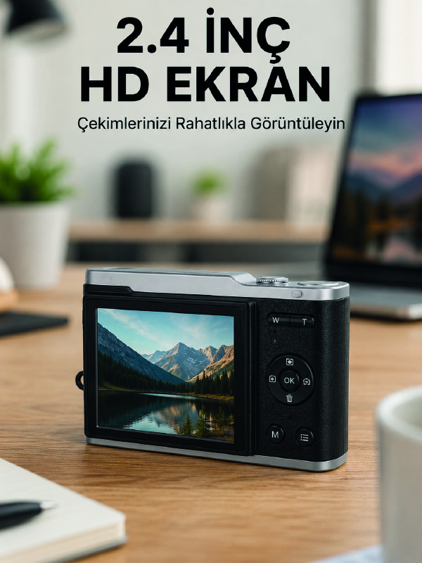 4K Video Kayıtlı 48 MP Dijital Fotoğraf Makinesi Otomatik Odaklama - Lisinya