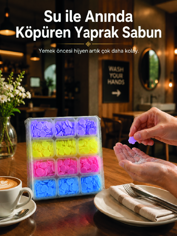 24 Adet Taşınabilir Yaprak Sabun Kutusu - Lisinya