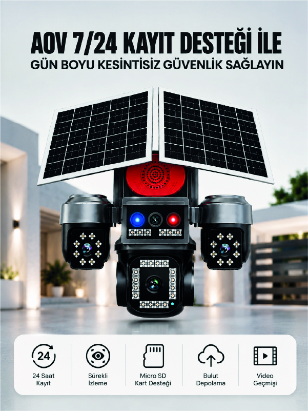 4G SIM Kartlı Uzaktan İzlemeli Akıllı Güvenlik Kamerası Çift Yönlü Ses - Lisinya 4G SIM Kartlı Uzaktan İzlemeli Akıllı Güvenlik Kamerası Çift Yönlü Ses - Lisinya