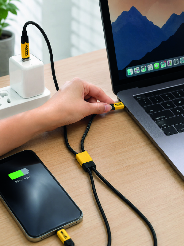 240W Çoklu Şarj Kablosu Type-C Lightning Micro USB Örgü Kablo - Lisinya 240W Çoklu Şarj Kablosu Type-C Lightning Micro USB Örgü Kablo - Lisinya