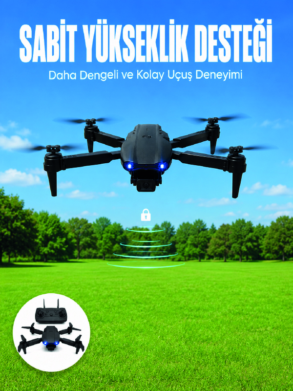 APP Kontrollü Mini Drone 4K HD Kamera, 360° Takla ve Katlanabilir Tasarım - Lisinya APP Kontrollü Mini Drone 4K HD Kamera, 360° Takla ve Katlanabilir Tasarım - Lisinya