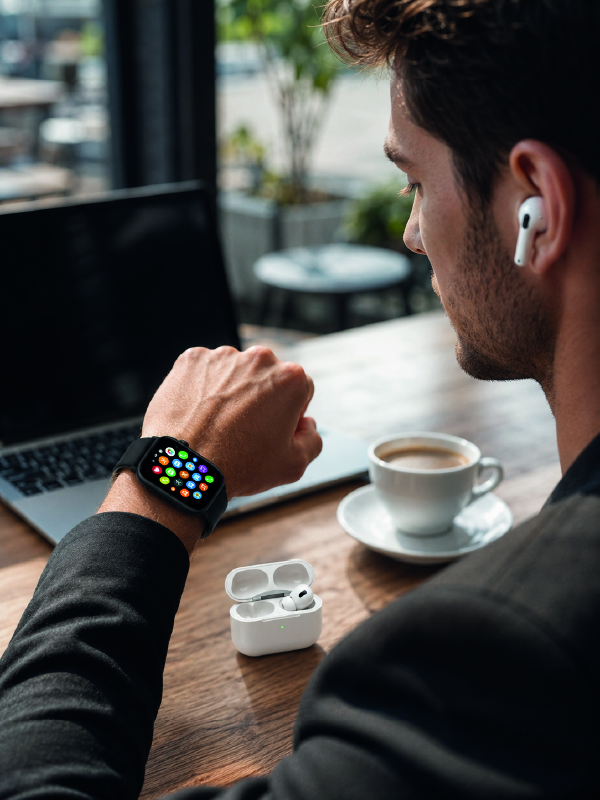 7 Kordonlu Akıllı Saat ve Bluetooth Kulaklık Seti Nabız Takibi, Bildirimler ve Spor Modları - Lisinya