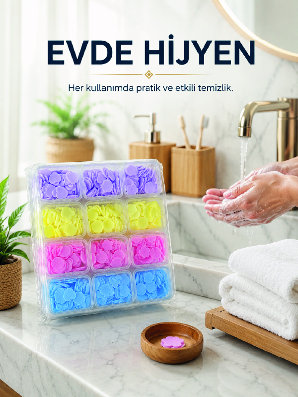 24 Adet Tek Kullanımlık Yaprak Sabun - Lisinya