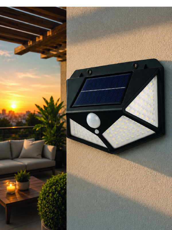 Bahçe Balkon Garaj ve Girişler İçin Güneş Enerjili Hareket Sensörlü LED Duvar Lambası - Lisinya Bahçe Balkon Garaj ve Girişler İçin Güneş Enerjili Hareket Sensörlü LED Duvar Lambası - Lisinya
