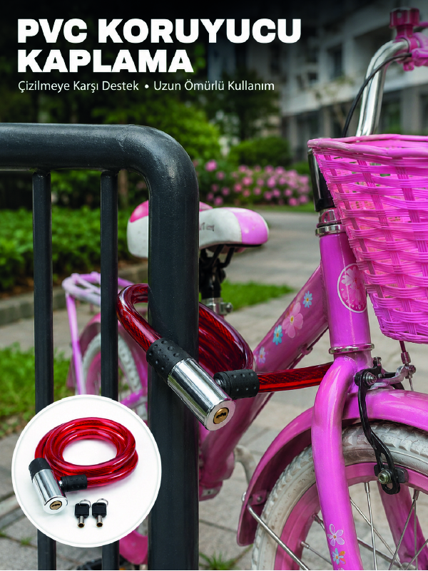 Bisiklet, Elektrikli Scooter ve Çocuk Bisikletleri İçin Güvenlik Kilidi - Lisinya